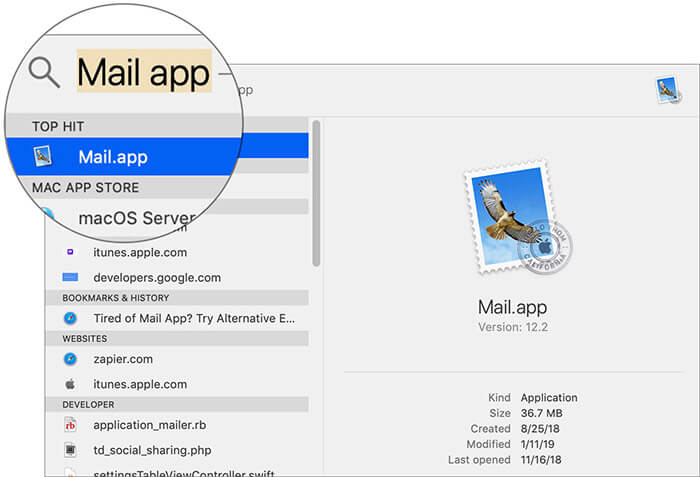 How to stop mail app from downloading to mac os